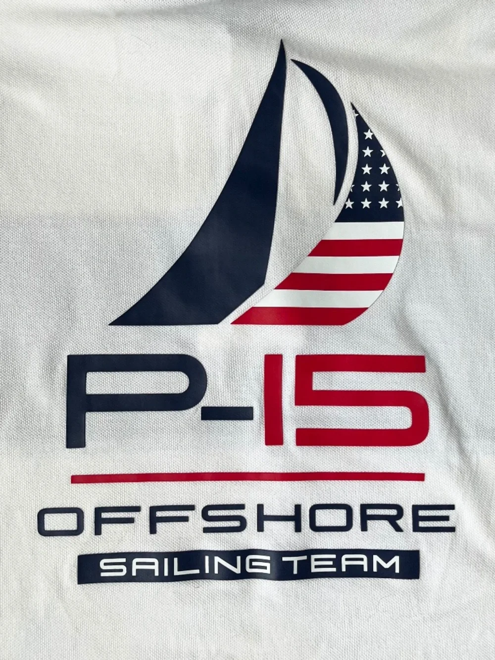 Polo Ralph Lauren Shirt Blue White Stripe P-15 USA Offshore Sailing Team